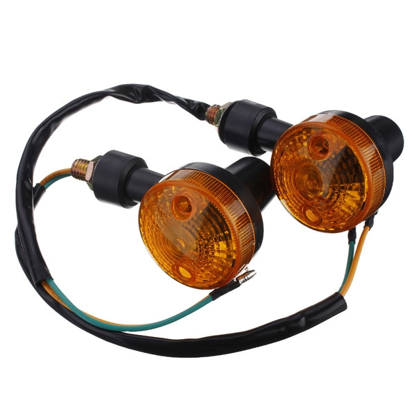 1pair Motorrad Umdrehungs Signal Licht Bernstein Anzeigeleuchte 