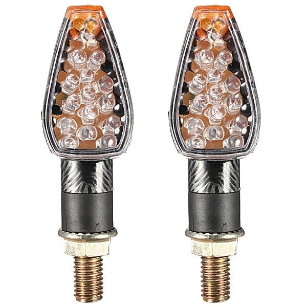 Carbon Motorrad Blinker 14 LED Anzeigeleuchten für Honda