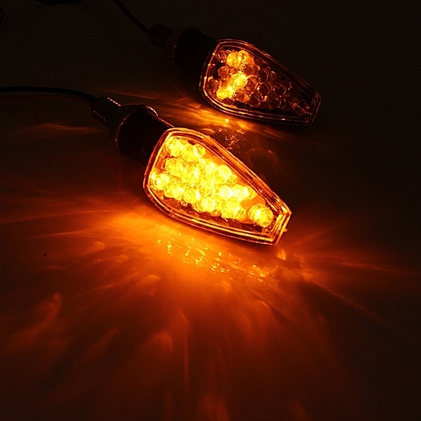 Carbon Motorrad Blinker 14 LED Anzeigeleuchten für Honda