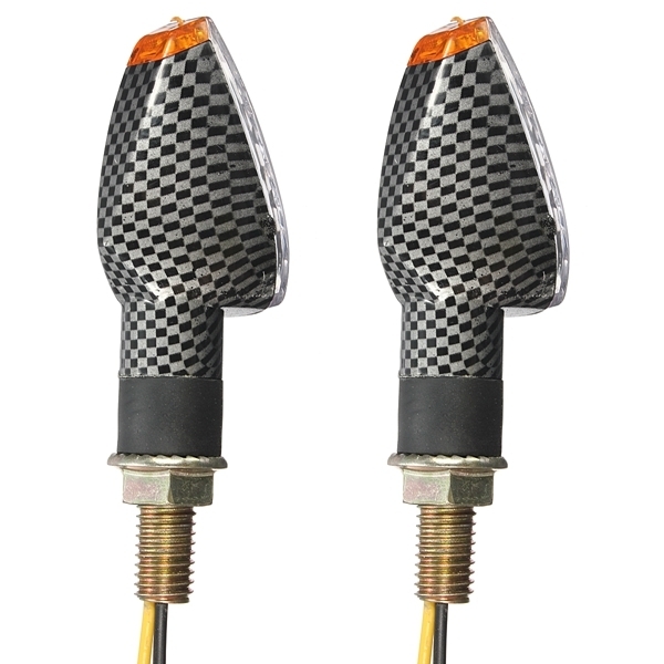 Carbon Motorrad Blinker 14 LED Anzeigeleuchten für Honda