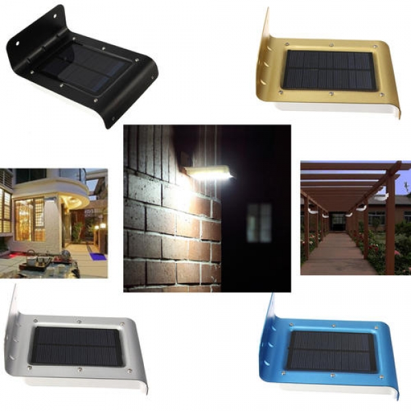 16 LED Solar Power Motion Sensor Wand Licht Garten Yard Wasserdicht