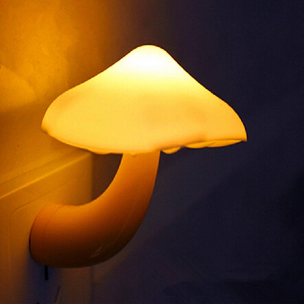 Mini -Pilz-Wand-Nachtlicht Licht-gesteuerte Bedroom Lampe