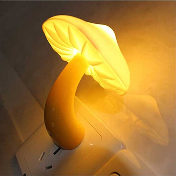 Mini -Pilz-Wand-Nachtlicht Licht-gesteuerte Bedroom Lampe