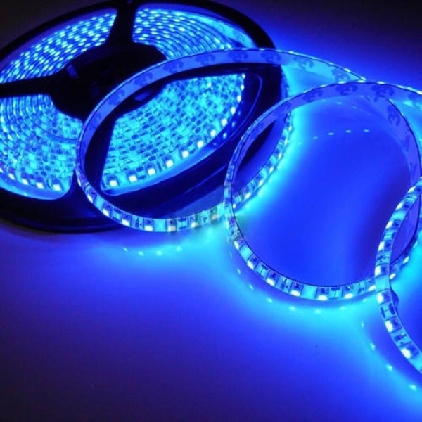 Blaue wasserdichte 5 M 3528 LED smd 600 Lichter flexibler Streifenlicht-DC 12v