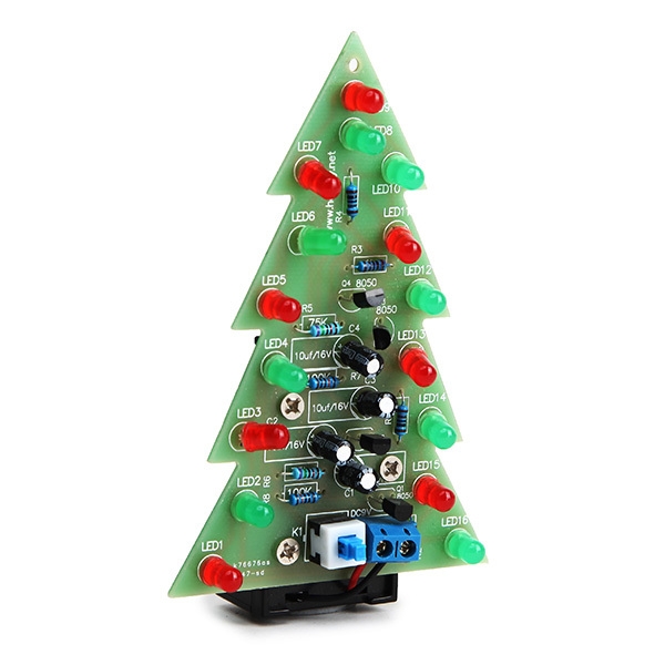 Weihnachtsbaum Flash LED Elektronische DIY Learning Kit