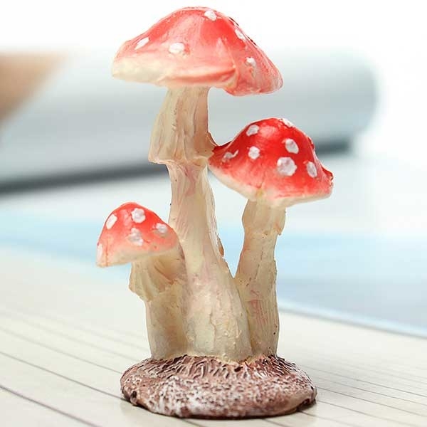 Mini Landschaft Resin Mushroom Home Office Garten Dekoration