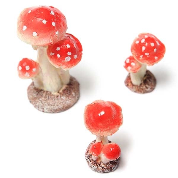 Mini Landschaft Resin Mushroom Home Office Garten Dekoration