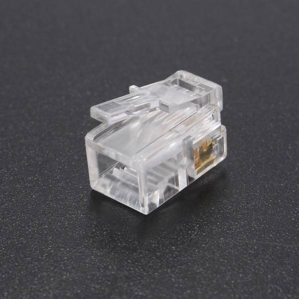 50PCS RJ11 Modular Cable Head Plug Ethernet Netzwerkanschluss