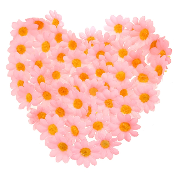 50pcs erstklassige künstliche Seidenblumen führt Haushochzeitsdekors an