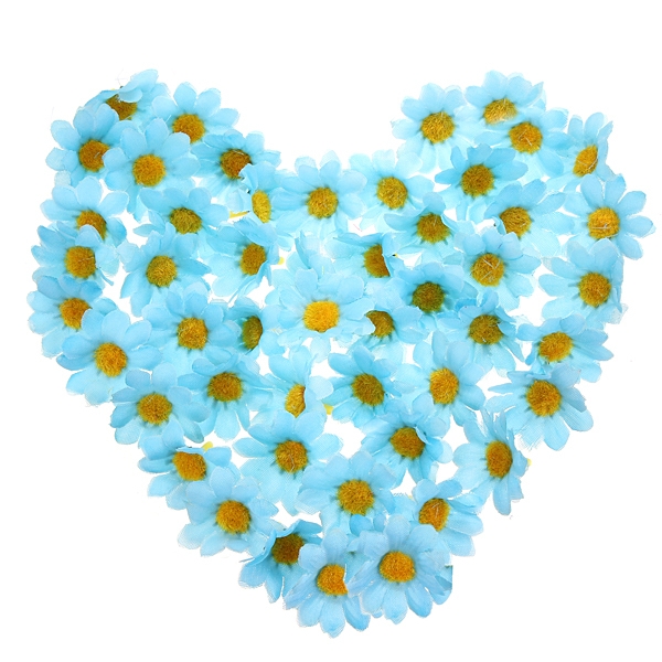 50pcs erstklassige künstliche Seidenblumen führt Haushochzeitsdekors an