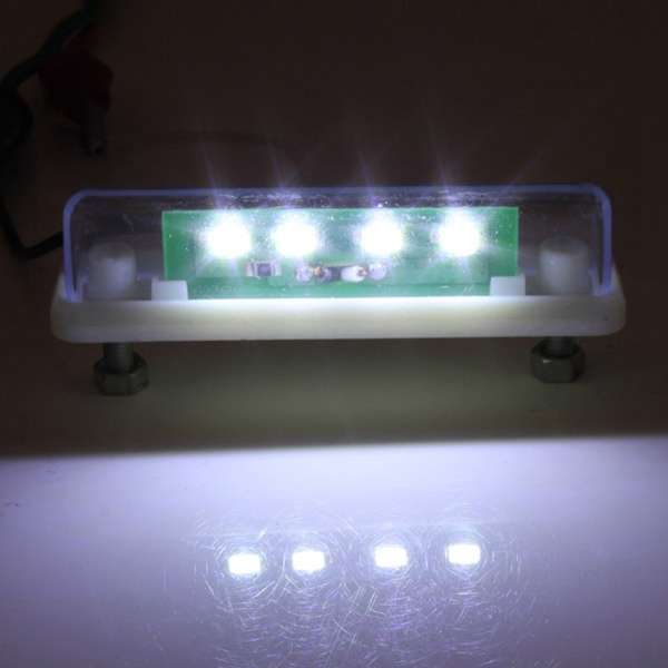 24V 4 SMD LED White Lizenznummer Kennzeichen Lichter LKW Rückseiten Endstück Lampen 
