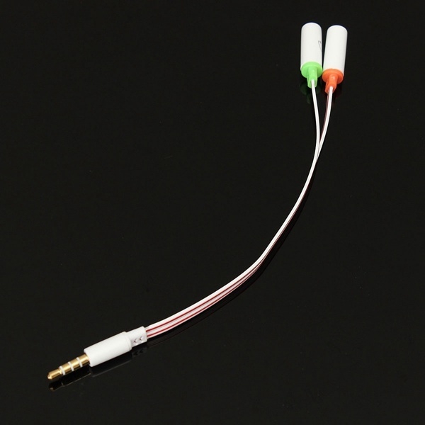 3.5mm Stereo 4POLE Stecker auf Kopfhörerbuchse Adapter Mikrofon