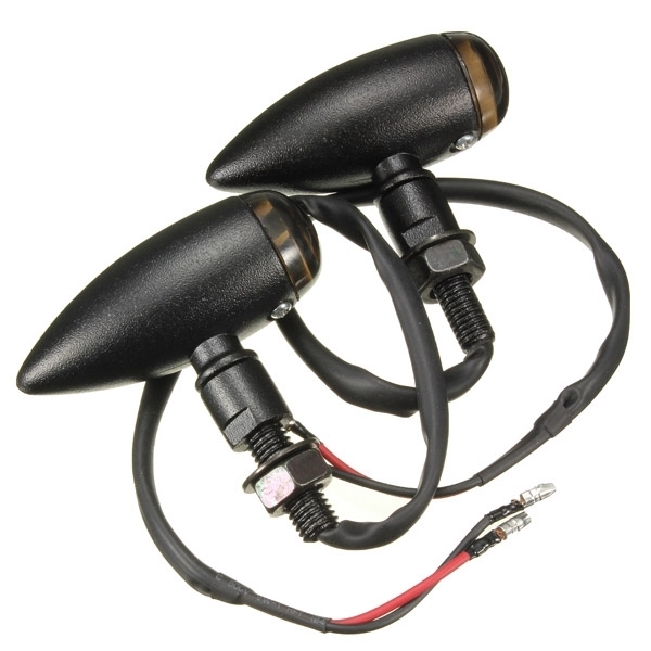 Motorrad Bullet Blinker Kontrollleuchte Lampe für Harley Chopper
