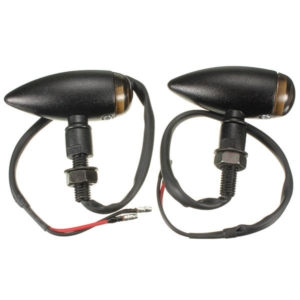 Motorrad Bullet Blinker Kontrollleuchte Lampe für Harley Chopper