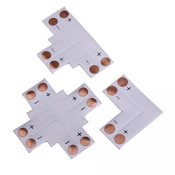 2pin LED Steckverbinder T Form Corner Für 8mm 5050/3528 LED Streifen Licht