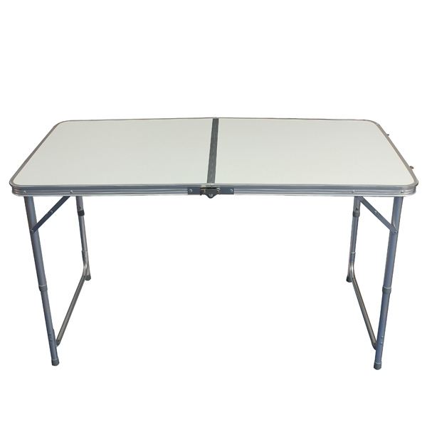 4FT Aluminium Tragbare Camp Tabelle Einstellbare Jochbrücke Folding Picnic Table