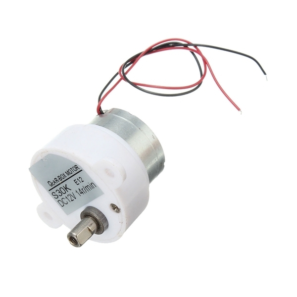 DC 12V 14RPM 2 Drähte Elektrogetriebekasten Reduction Motor