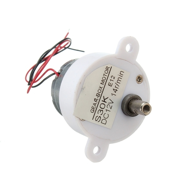 DC 12V 14RPM 2 Drähte Elektrogetriebekasten Reduction Motor