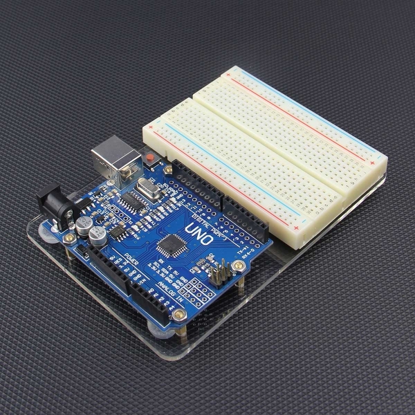 Experimentelle Acrylplattform für das arduino uno r3 Vorstandsfixieren