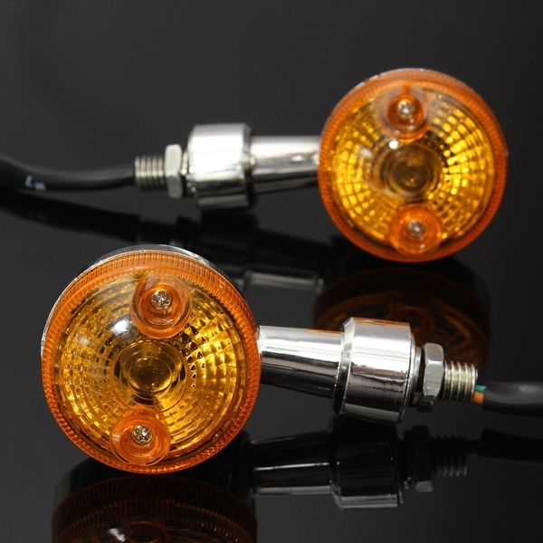 4pcs Universalmotorrad Blinker Licht indicatior Lampe Gelb Birnen