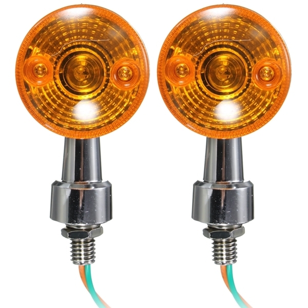 4pcs Universalmotorrad Blinker Licht indicatior Lampe Gelb Birnen