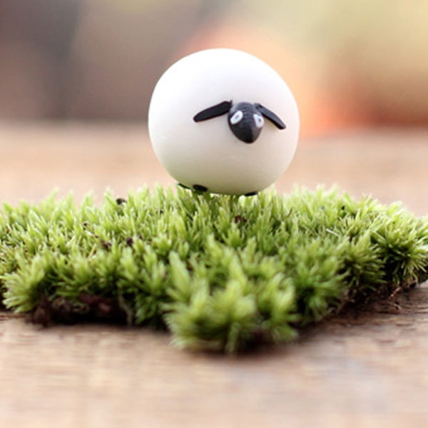 Resin Mini Sheep Micro Landschaft Dekoration Garten DIY Dekor