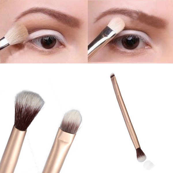Pro Augen Make-up Lidschatten-double-ended-Bürsten-Feder