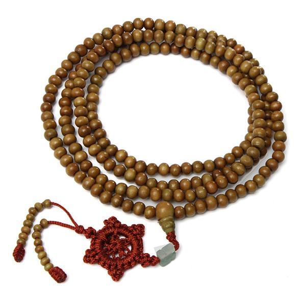216 Sandelholz buddhistischen Buddha Gebetskette Mala Halskette Armband