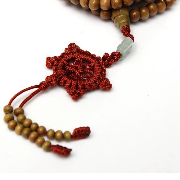 216 Sandelholz buddhistischen Buddha Gebetskette Mala Halskette Armband