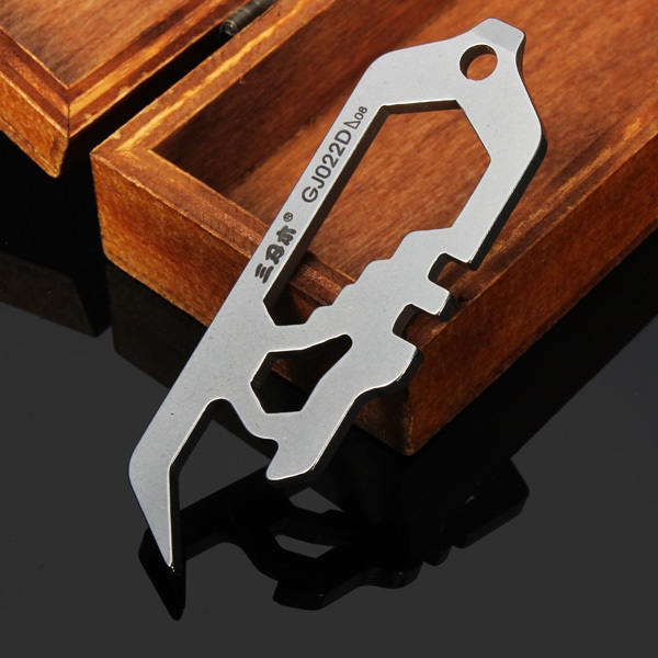 Sanrenmu gj022d Mini vielwerkzeugruckflaschenöffner keychain