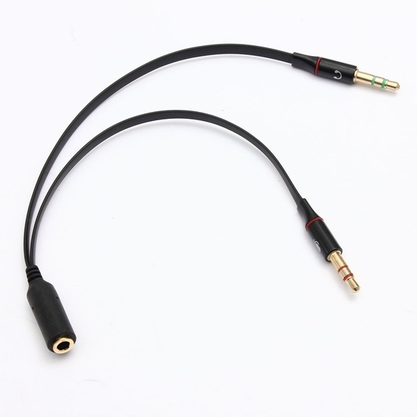 3.5mm Audio Mic Y Splitter Kabel Kopfhörer Adapter Female zu 2 männlich