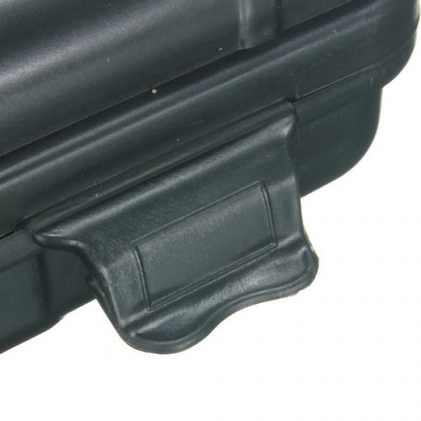 Kunststoff schwarz Taschenlampe Werkzeugaufbewahrung Fall Kasten für Outdoor