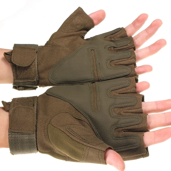 Motorrad Reiten Knuckle Military Tactical Airsoft halbe Finger Handschuhe 