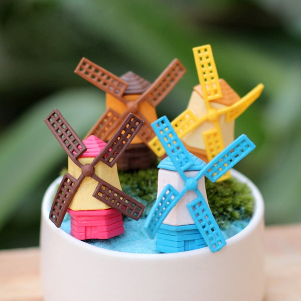 Mini nette Windmill Micro Landschaftsgarten DIY Dekoration
