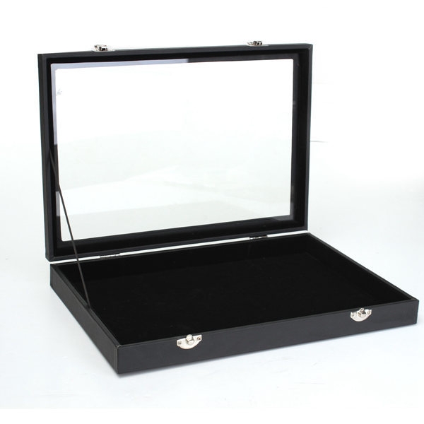 Große Schmuck Tablett Aufbewahrungsbox Halsketten Ohrringe Armbänder Showcase