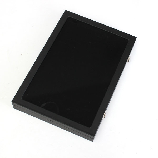 Große Schmuck Tablett Aufbewahrungsbox Halsketten Ohrringe Armbänder Showcase