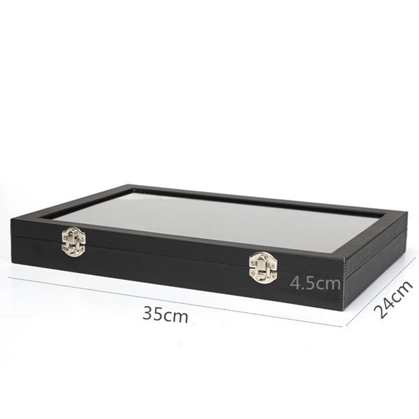 Große Schmuck Tablett Aufbewahrungsbox Halsketten Ohrringe Armbänder Showcase