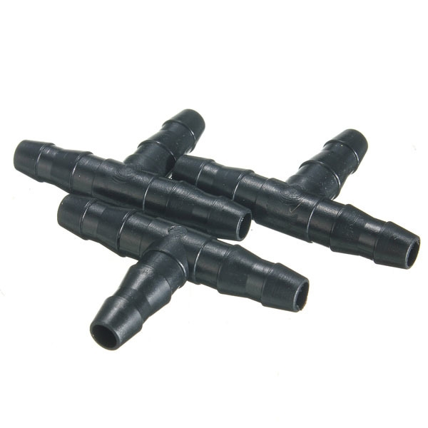 50pcs Schlauch Düse T Steckverbinder Tropfbewässerung Werkzeug für 4 / 7mm Schlauch