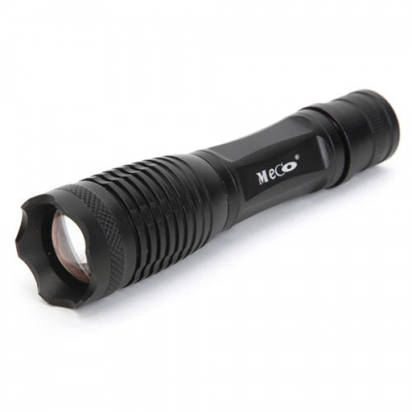 MECO XM-L T6 1800LM 12W Zoomable LED Taschenlampe 18650 / AAA