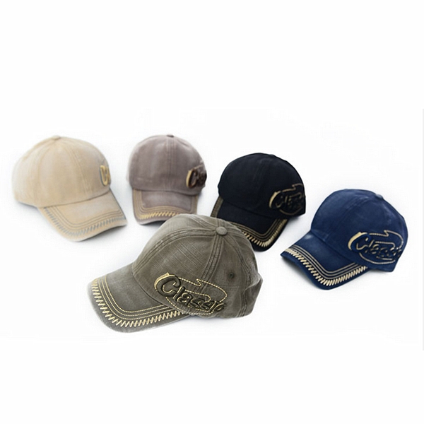 Mens Cotton Washed Baseball Caps CLASSIC Buchstaben Stickerei Verstellbare Sport Hysteresen Hüte