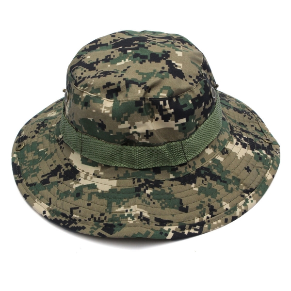 Military Boonie Hat Camo Abdeckung Wide Brim Tarnung Camping Jagd Cap