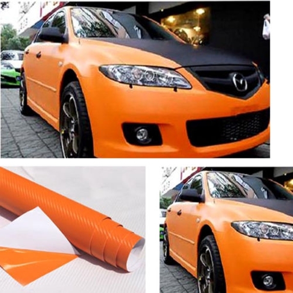 2Mx50CM DIY Gloss 3D Kohlefaser Vinyl Verpackung Rollen Hülle Aufkleber für Auto Fahrzeug 8 Farben
