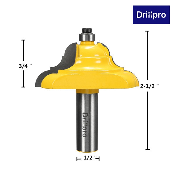Drillpro RB17 1/2 Zoll Schaft Schiene und Stile Router Bit Holzbearbeitung Meißel Cutter
