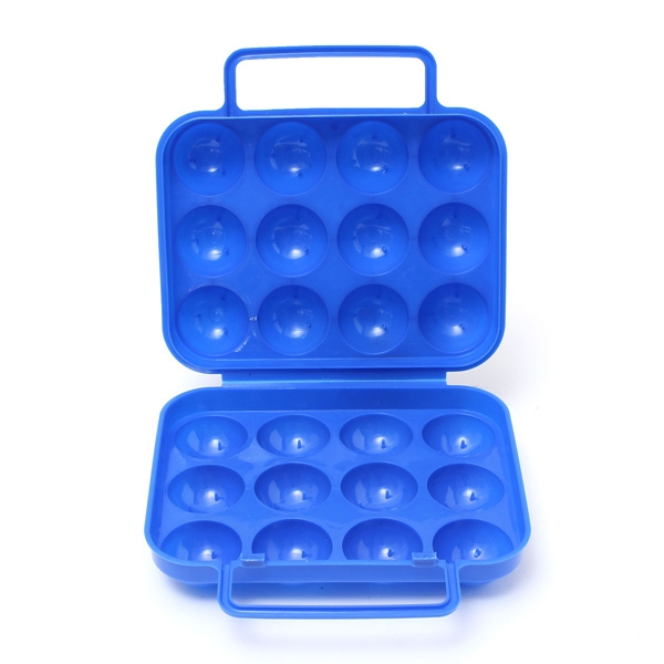 Tragbare Kunststoff Carry 12 Eggs Faltschachtel Kasten Behälter Speicher Halter