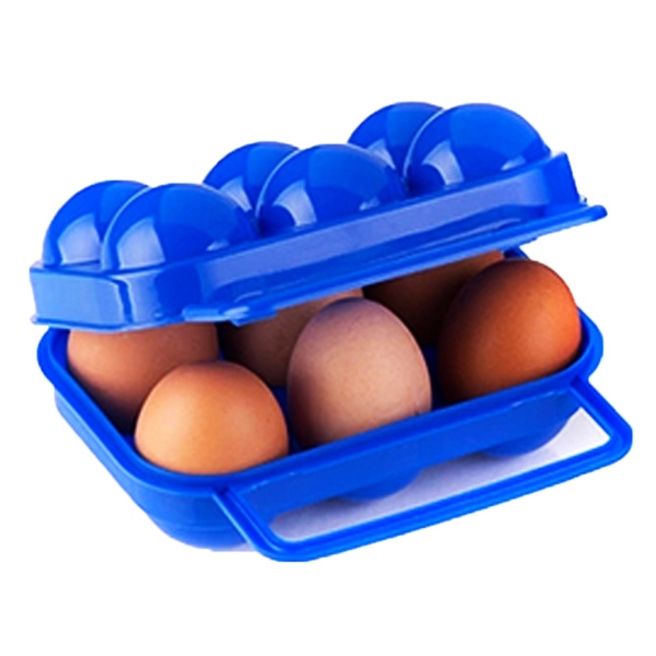 Tragbare Kunststoff 6 Egg Box Case Halterung faltender Aufbewahrungsbehälter Egg Container