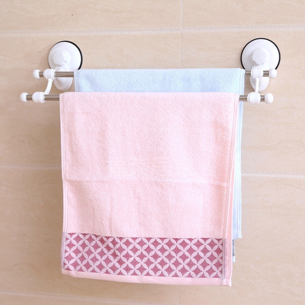 Badezimmer Double Deck Handtuchwärmer Kleidung Speicher Halter mit Saugnapf