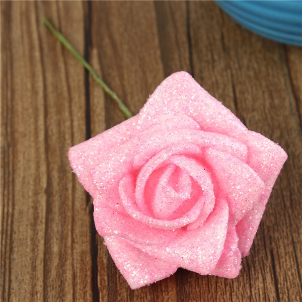 6 Farben künstliche Rose DIY Nosegay Handmade Schaum Blumen Simulation Rosen 