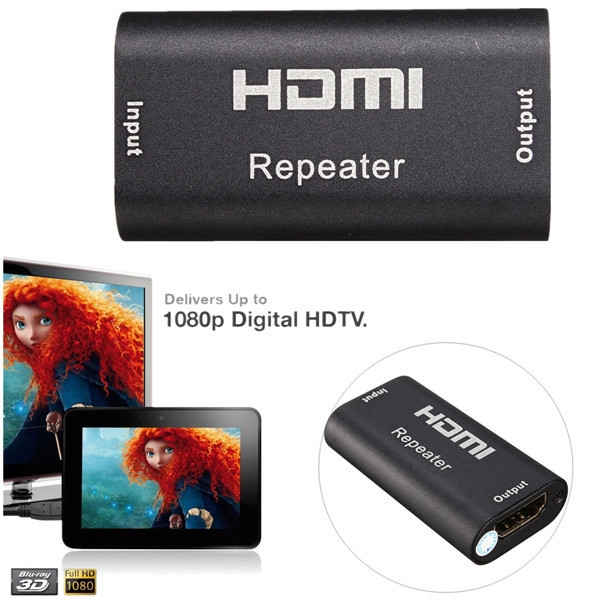 Mini 130ft voller HD 1080P 1.65Gbps HDMI Repeater Extender Verstärker Booster 3D