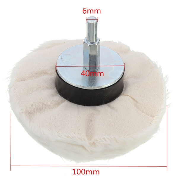 100mm Cotton Dome Polierscheibe Mop Polierscheibe für Drehwerkzeug