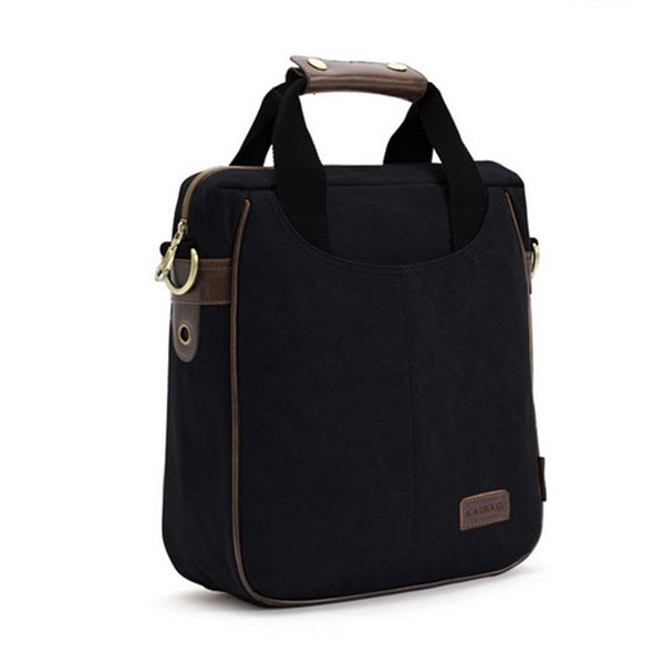 KAUKKO Männer Canvas Messenger Umhängetasche Shoulder Bag Travel Schule Berg Handbag